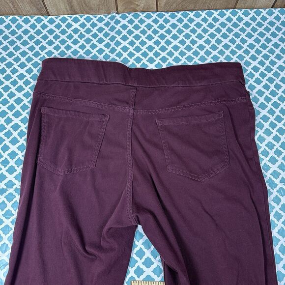 Basic Editions Jeggings Women’s Size XXL Maroon Pants Burgundy  Pull On Stretch - Picture 15 of 16